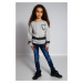 Kids denim jeans with zippers