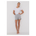 Pyžamové šortky Karl Lagerfeld dámske, šedá farba