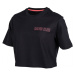 Calvin Klein CROPPED SHORT SLEEVE T-SHIRT Dámske tričko, čierna, veľkosť