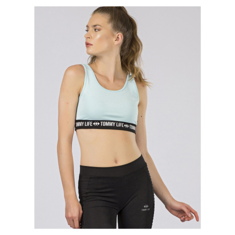 TOMMY LIFE sports top light blue