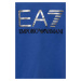 Detská bavlnená košeľa s dlhým rukávom EA7 Emporio Armani s potlačou