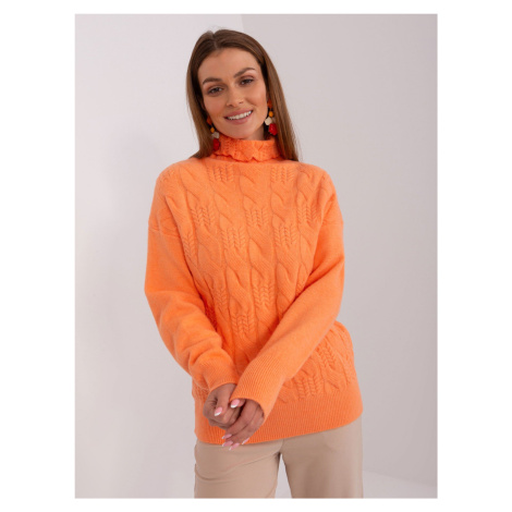 Light orange long-sleeved sweater