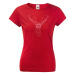 Dámské tričko s potlačou jeleňa - tričko pre milovníkov zvierat