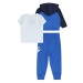 Nike Sportswear Set  kráľovská modrá / sivá / čierna / biela