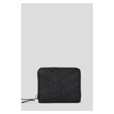 Peňaženka Karl Lagerfeld K/Essential Kuilt Sm Zip Wllt Black