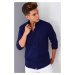 G676 DEWBERRY MEN'S SHIRT-NAVY BLUE