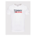 Tommy Jeans Tričko Corp Logo DM0DM15379 Biela Regular Fit