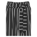 LASCANA Plisované nohavice  čierna / biela