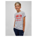 Svetlosivé chlapčenské žíhané tričko SAM 73 Janson