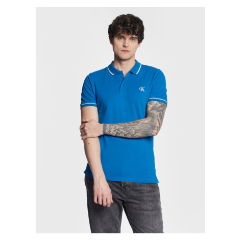 Calvin Klein Jeans Polokošeľa J30J315603 Modrá Slim Fit