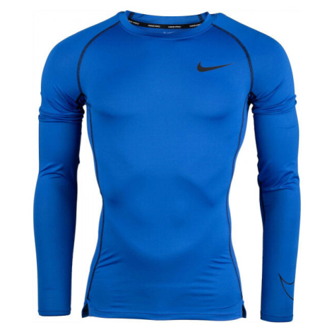 Nike Pánske tričko s dlhým rukávom Pánske tričko s dlhým rukávom, modrá, veľkosť