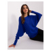 Women's cobalt oversize viscose sweater