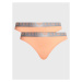 Emporio Armani Underwear Súprava 2 kusov klasických nohavičiek 163334 3R235 02662 Oranžová