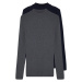 Trendyol Navy Blue-Anthracite Slim Fit Cotton Half Elastic Knit 2-Pack Knitwear Sweater