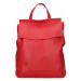 Dámsky kožený batoh Facebag Stella - červená
