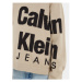 Calvin Klein Jeans Sveter Blown Up Logo IB0IB01874 Béžová Regular Fit