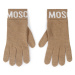 MOSCHINO Dámske rukavice 65232 M2357 Béžová