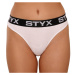 Women's thongs Styx sports rubber white