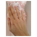 OLIVIE Luxusný strieborný prsteň ROSE 4826