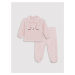 LC Waikiki Baby Girl Collar Long Sleeved Embroidery Detail, Sweatshirt and Pants 2-Set