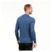Pánske tričko MT500 s dlhým rukávom 100 % vlna merino modré