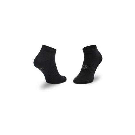 4F Vysoké detské ponožky HJL22-JSOM001 Čierna