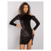 Čierne velúrové mini šaty Bellah RV-SK-7344.66-black