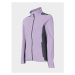 Dámska turistická flisová mikina so zipsom 4F WOMENS FLEECE PLD014-52S-LIGHT VIOLET