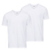 MEXX Pánske tričko, 2 kusy (biela/výstrih v tvare „V“)