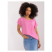 Pink blouse with short sleeves SUBLEVEL