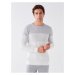 LC Waikiki Crew Neck Long Sleeve Color Block Men's Knitwear Sweater