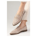 Mio Gusto River Beige Women's Loafers Casual Flat Shoes