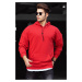 Madmext Basic Red Men's Hooded Sweatshirt 4764