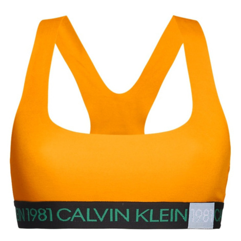 Sportovní podprsenka model 14653314 oranžová S - Calvin Klein