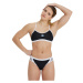 Arena icons bikini cross back solid black/white xs - uk30