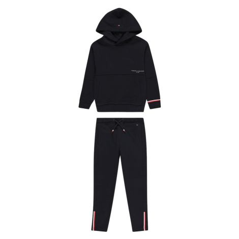 TOMMY HILFIGER Joggingová súprava  tmavomodrá / červená / biela