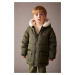 DEFACTO Baby Boy Water Repellent Fleece Century Hooded Puffer Jacket