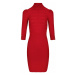 Morgan Pletené šaty '212-RMTO'  červená