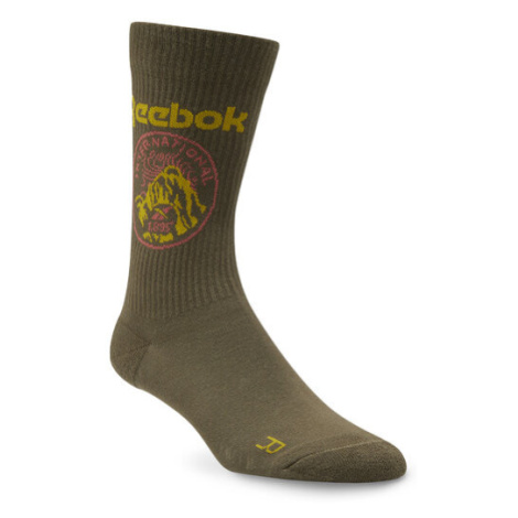 Reebok Ponožky Vysoké Unisex Classics Camping Socks HD9946 Zelená