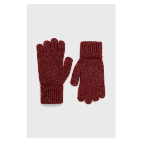 Detské rukavice s prímesou vlny Kids Only červená farba