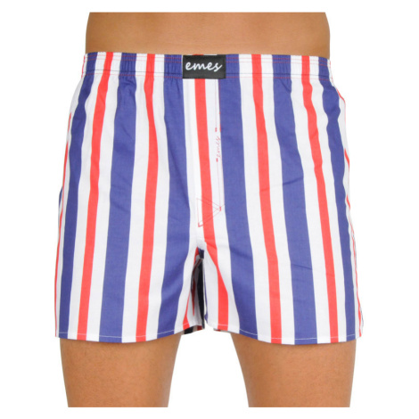 Men's shorts Emes stripes blue, red