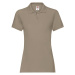 Khaki women's Polo Fruit of the Loom