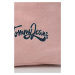 Bavlnená taška Tommy Jeans ružová farba