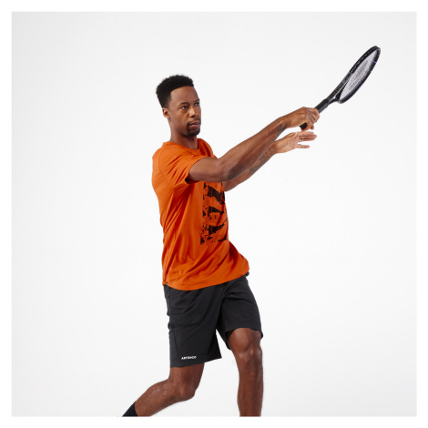 Pánske tričko Soft na tenis tehlovočervené ARTENGO