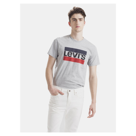 Levi&#39;s Men&#39;s Grey T-Shirt with Levi&#39;s® Print - Men&#39;s Levi´s