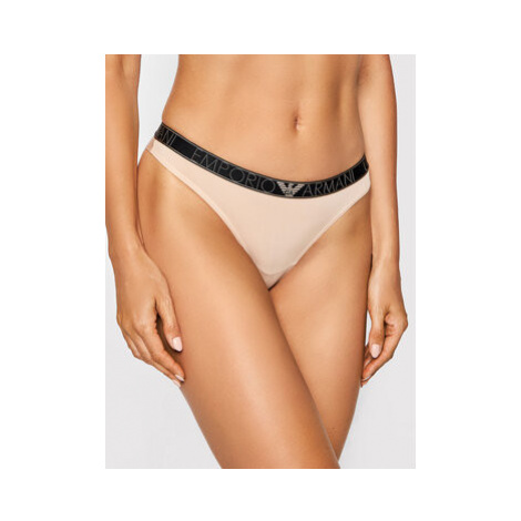 Emporio Armani Underwear Brazílske nohavičky 162948 1A235 03914 Béžová