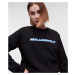 Mikina Karl Lagerfeld Future Logo Crop Sweatshirt Čierna