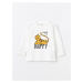 LC Waikiki Crew Neck Long Sleeve Printed Baby Boy T-Shirt