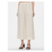 Max Mara Leisure Culottes nohavice Brama 2416131048 Écru Relaxed Fit