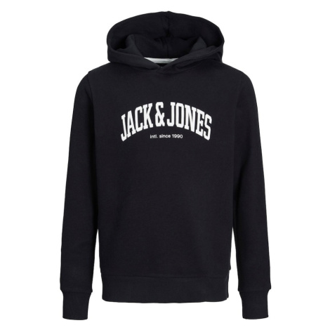 Jack & Jones Junior Mikina 'JOSH'  čierna / biela